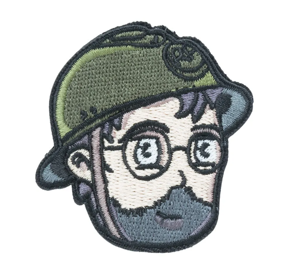 Bloke on the Range Moraalimerkit Ja Heijastimet ^ BotR Chap Cartoon Head moraalimerkki