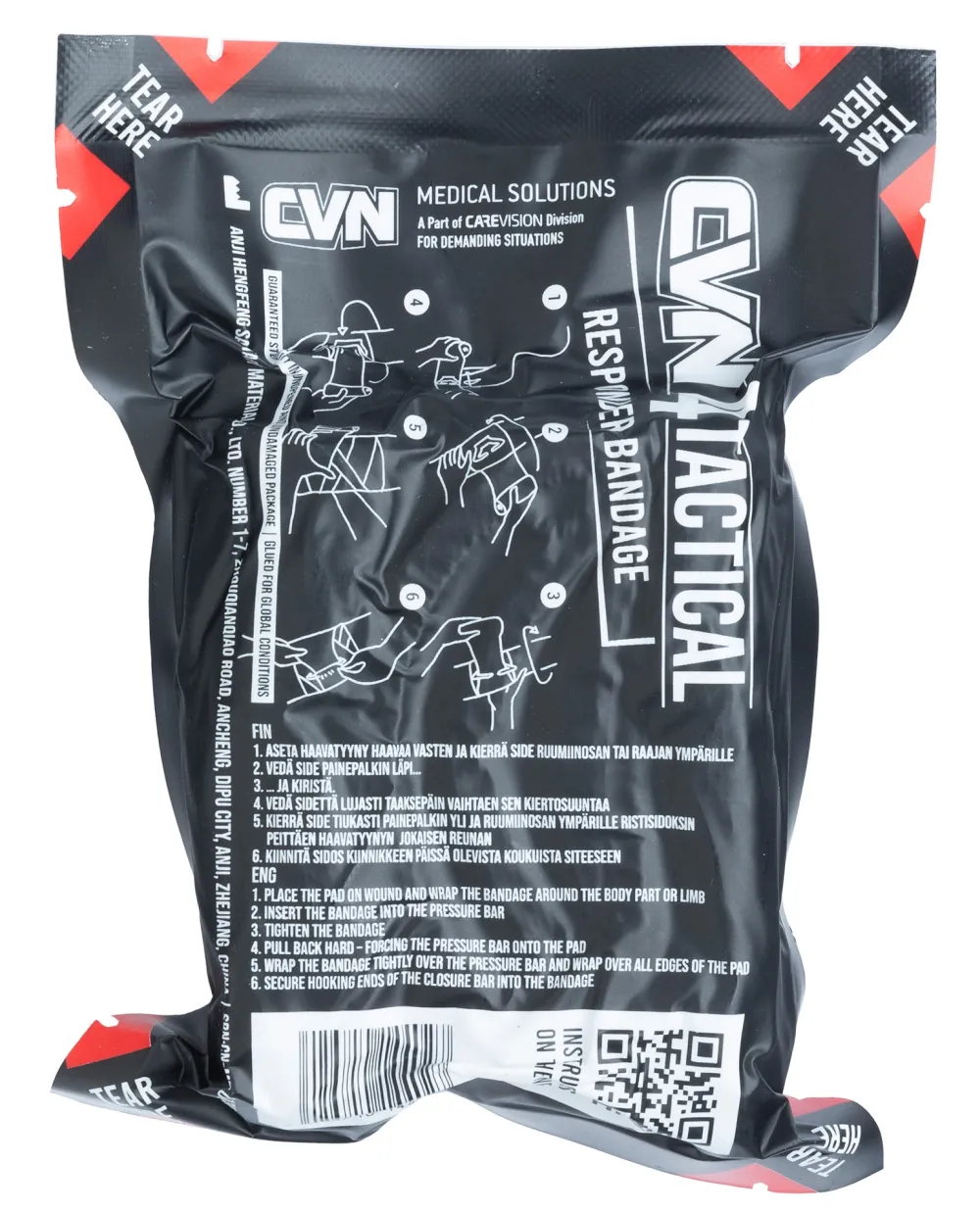 CVN Medical Solutions Ensiapu ^ CVN4 Tactical Responder Bandage taktinen ensiside