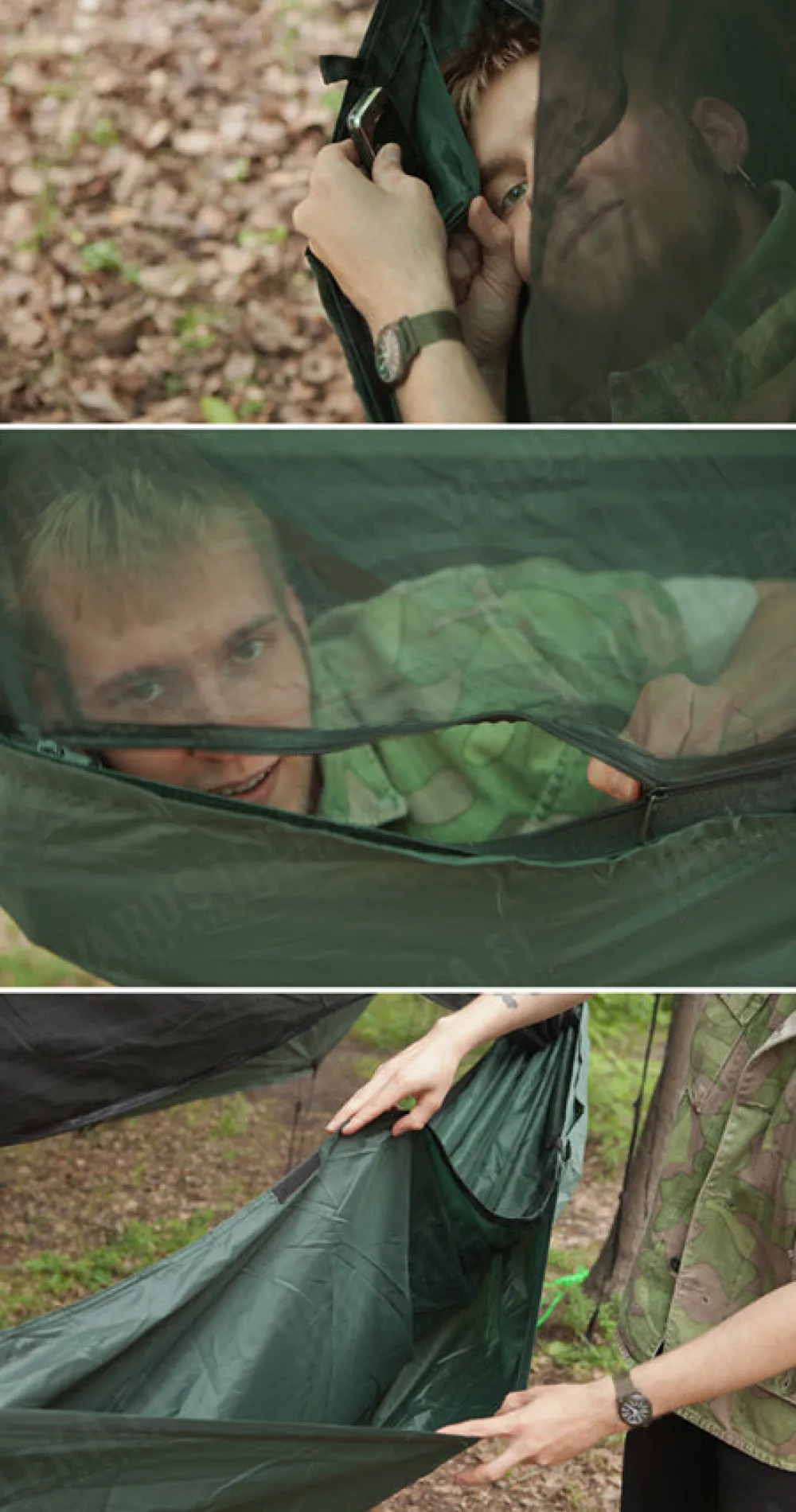 DD Hammocks Majoitteet ^ Frontline riippumatto