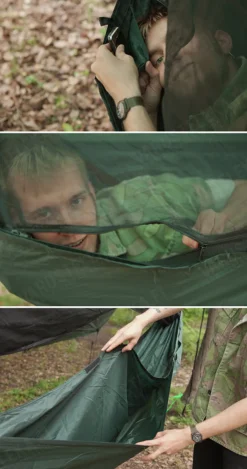 DD Hammocks Majoitteet ^ Frontline riippumatto, DD Multicam