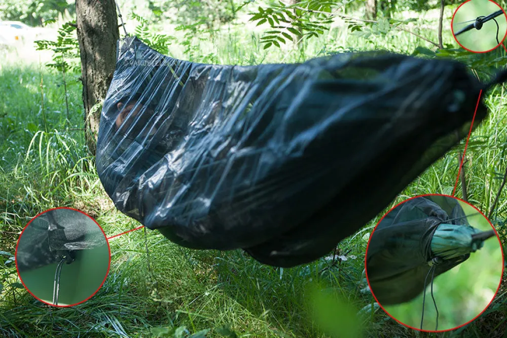 DD Hammocks Majoitteet ^ SuperLight Mosquito Net hyttysverkko
