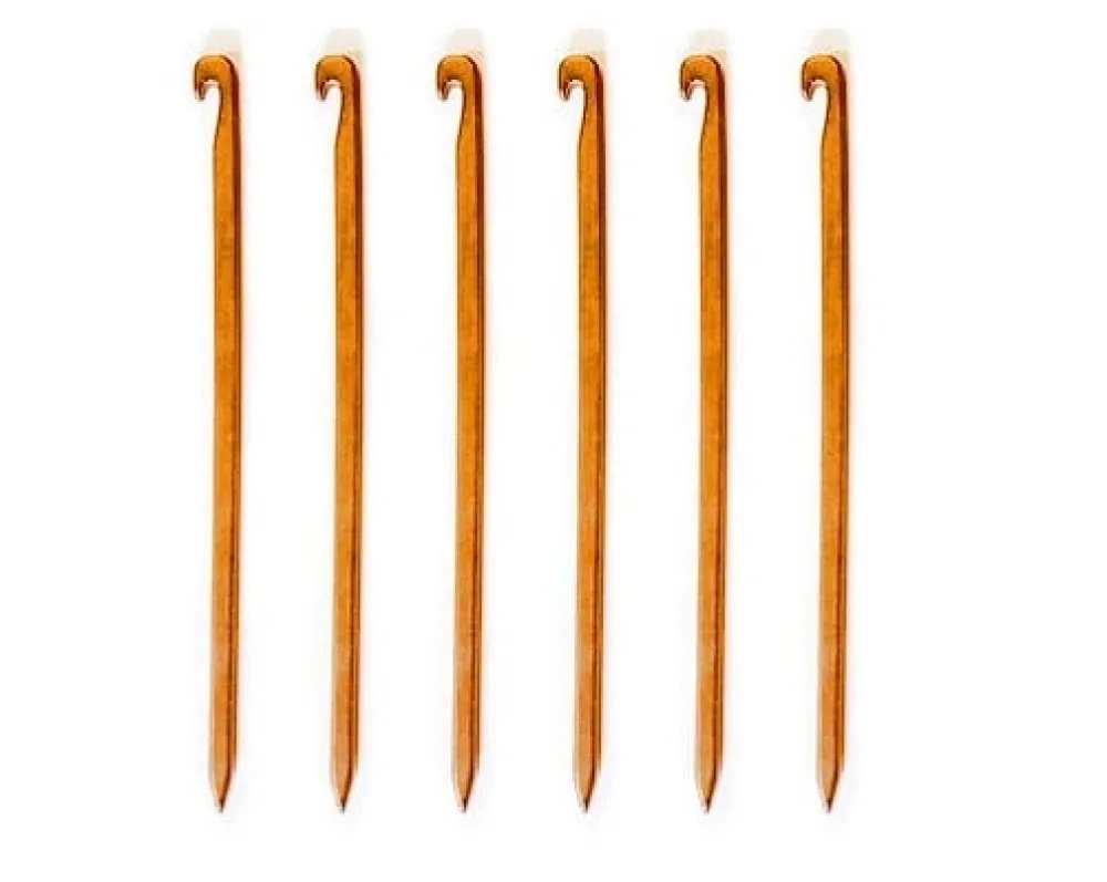 DD Hammocks Majoitteet ^ SuperLight Pegs maakiilat, 6-Pack