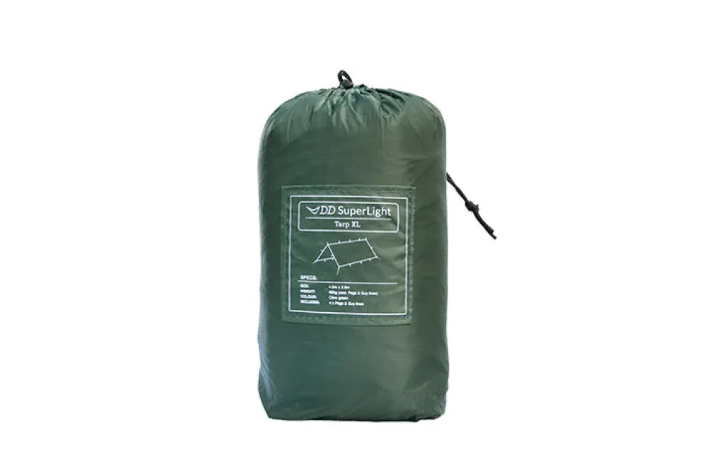 DD Hammocks Majoitteet ^ SuperLight Tarp laavukangas