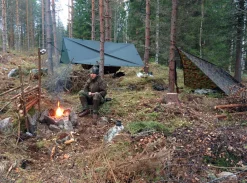 DD Hammocks Majoitteet ^ 3x3 Tarp laavukangas, oliivin