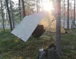 DD Hammocks Majoitteet ^ 3x3 Tarp laavukangas, DD Multicam