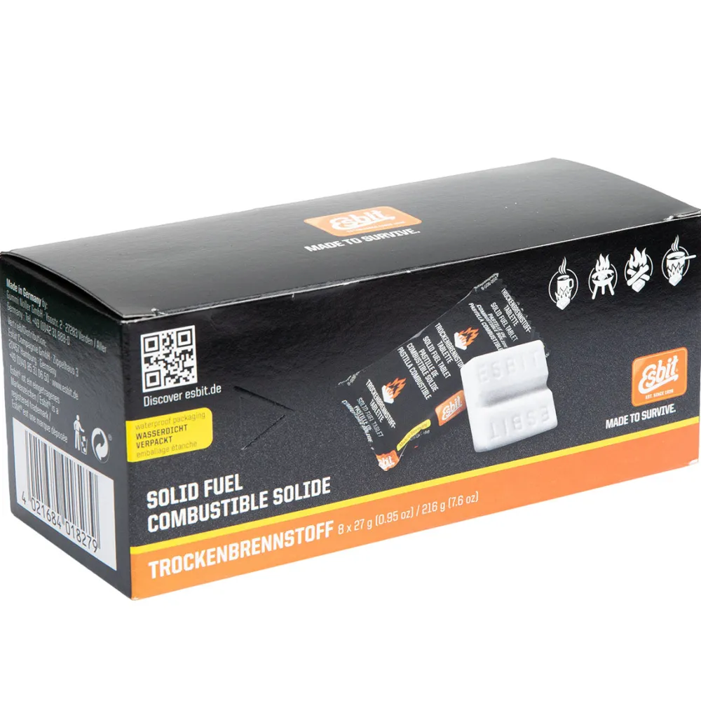 Esbit Retkiruokailu Ja Keittimet ^ 8x27g polttoainetabletti