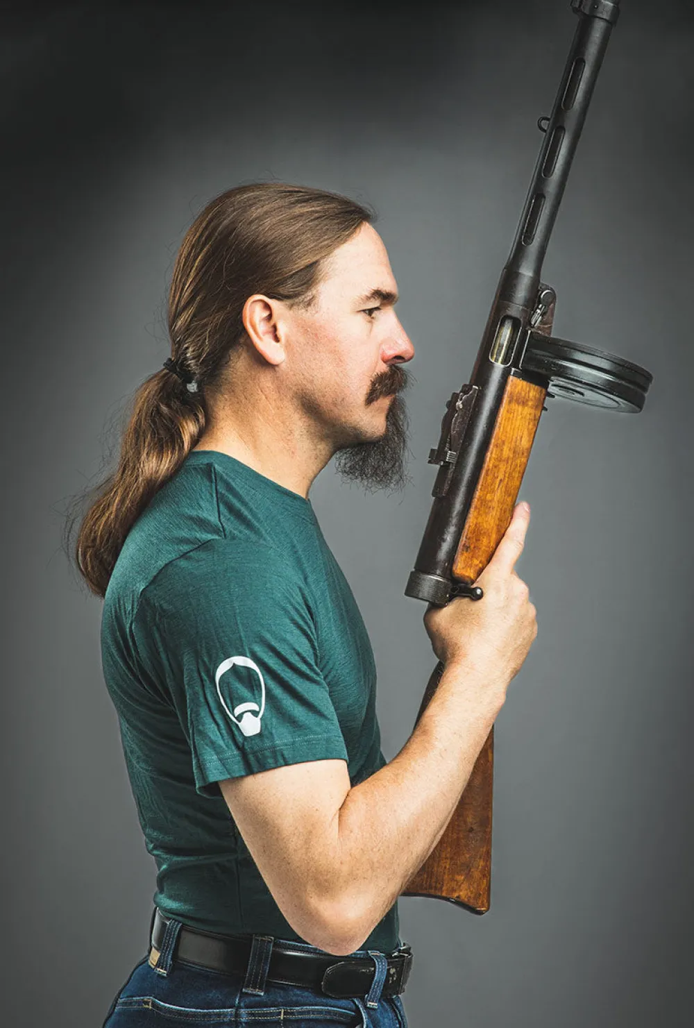 Forgotten Weapons Paidat|Alusvaatteet ^ Gun Jesus T-paita, merinovillaa
