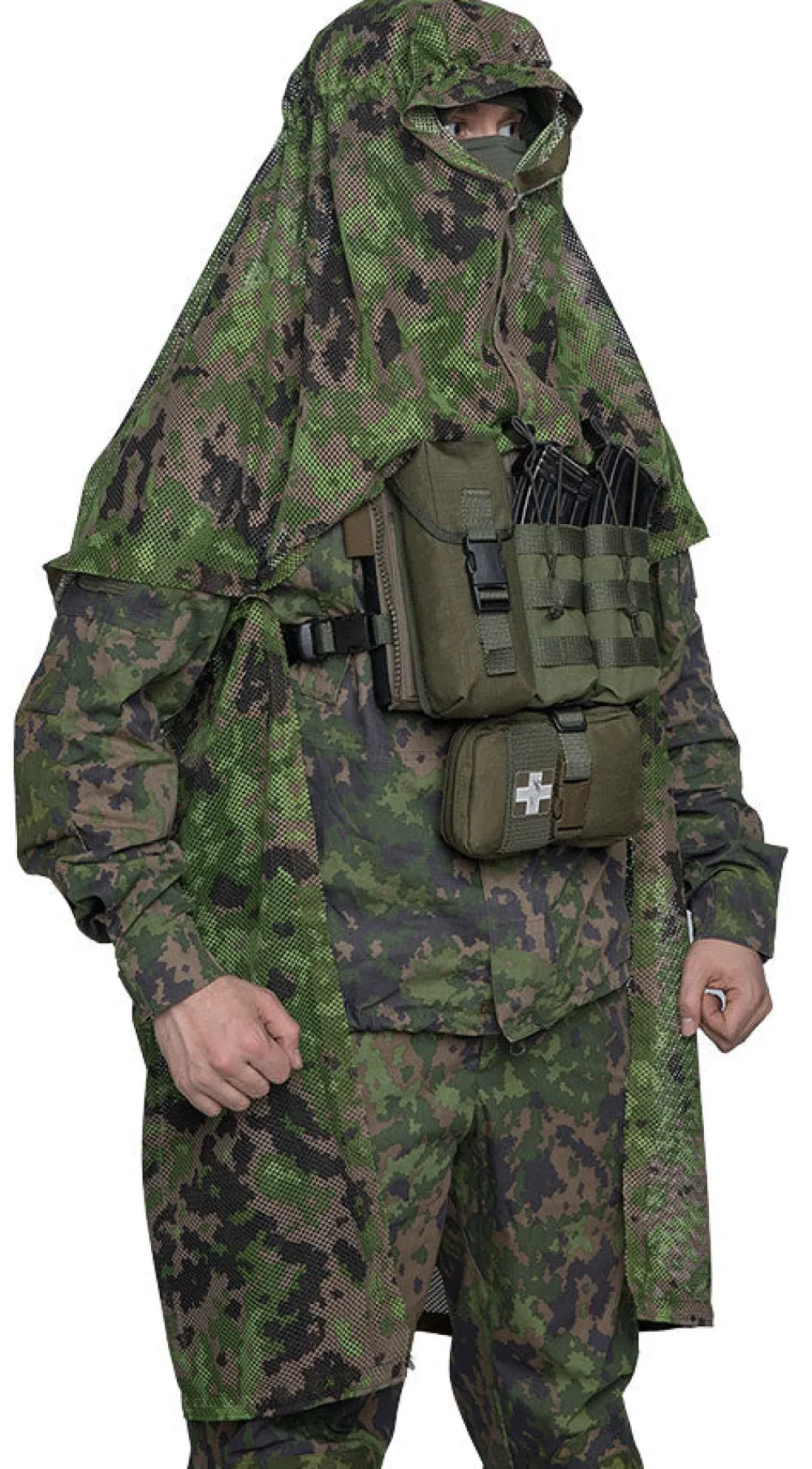 Foxa Diy Ja Huolto ^ PES Net 260 verkkokangas, M05 metsäkuvio, metritavara
