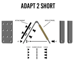 Guardian Warrior Solutions Muut Asetarvikkeet ^ Adapt 2 Short kiinnike