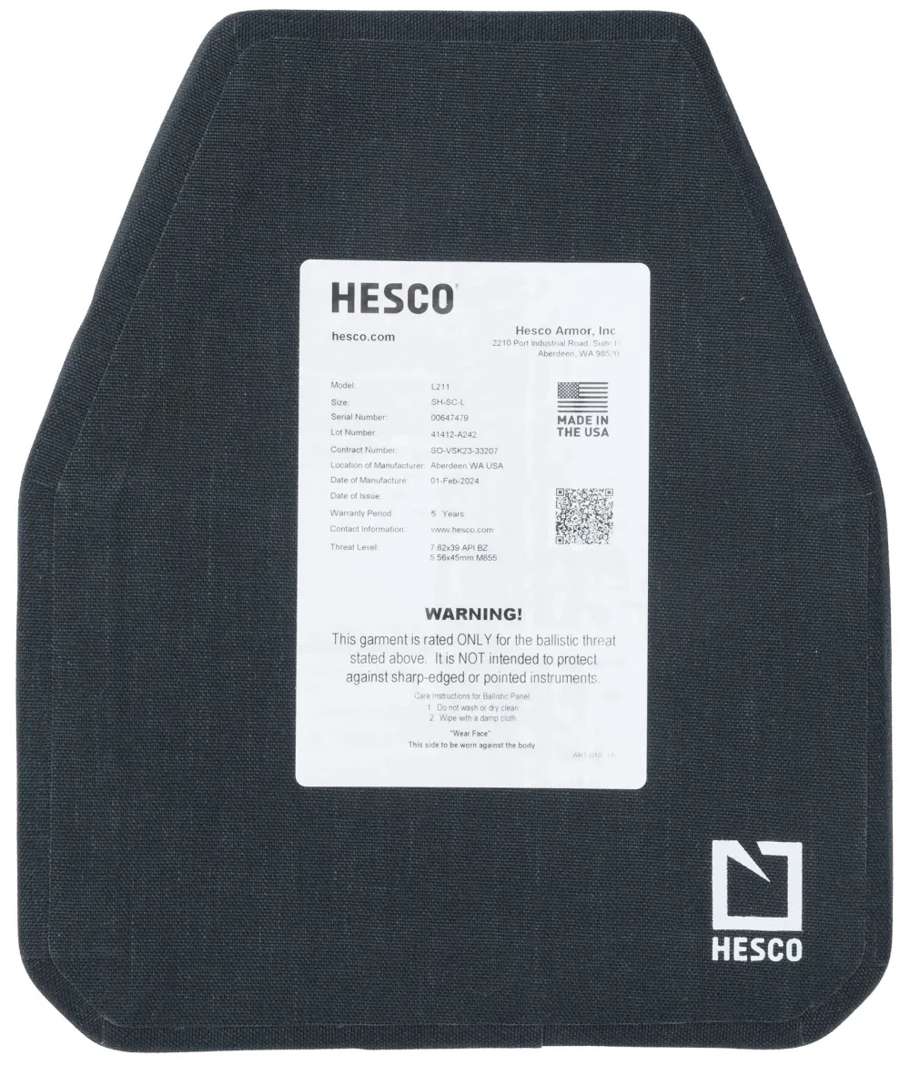 Hesco Taistelu- Ja Suojaliivit ^ L211 luotisuojalevy, Special Rifle Threat, Stand Alone