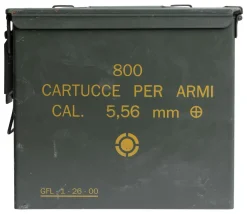 Italy Ammuslaatikot Ja Säilytys ^ Italialainen korkeampi ammuslaatikko, 5.56 mm, ylijäämä