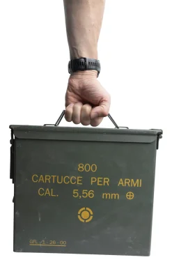 Italy Ammuslaatikot Ja Säilytys ^ Italialainen korkeampi ammuslaatikko, 5.56 mm, ylijäämä