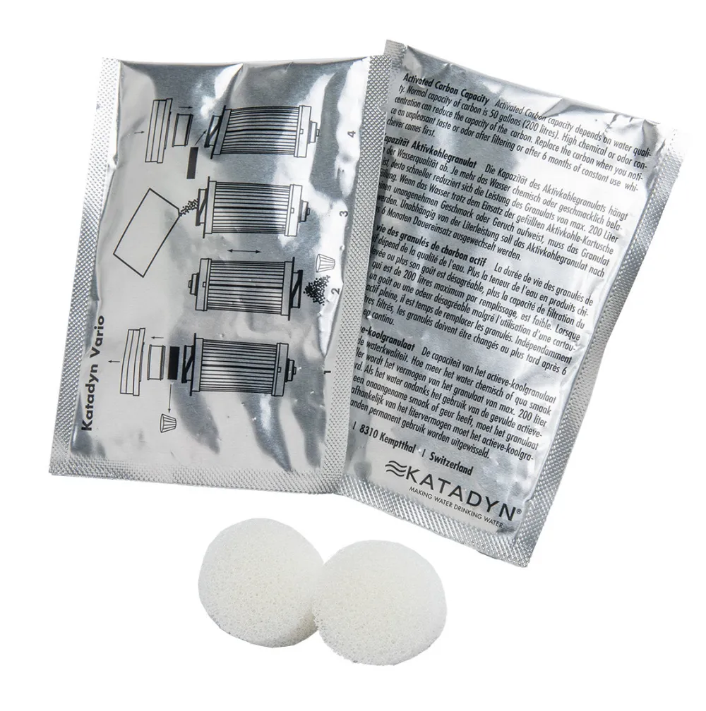 Katadyn Retkiruokailu Ja Keittimet ^ Vario Carbon Replacement Pack (2 pcs.)