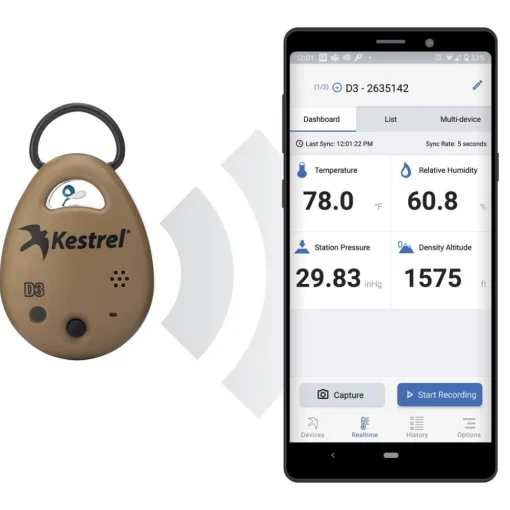 Kestrel Kenttä- Ja Radiopuhelimet ^ Drop D3 langaton säämittari