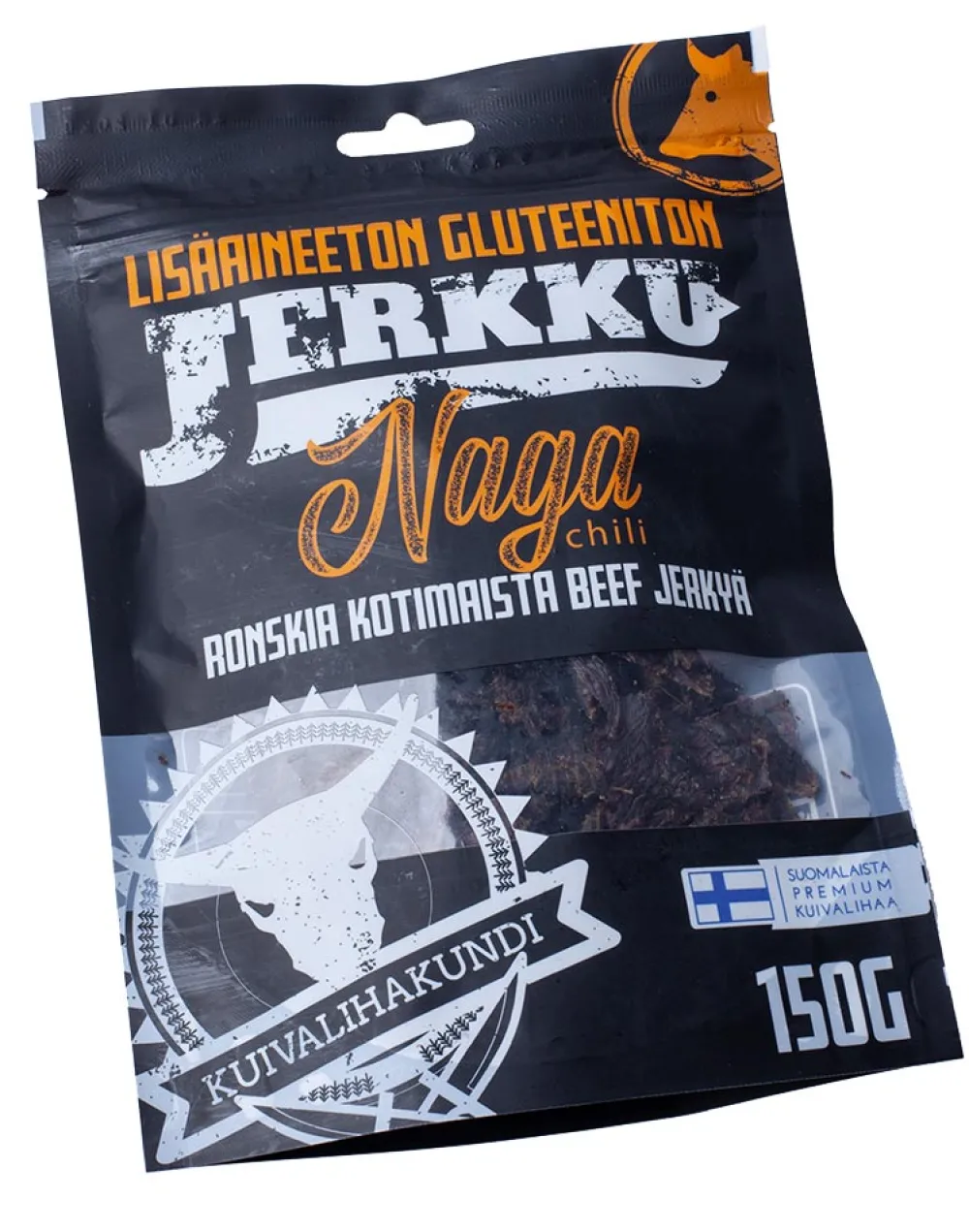 Kuivalihakundi Kuivalihat, Suklaat Ja Naposteltavat ^ Beef Jerky kuivaliha, 150 g