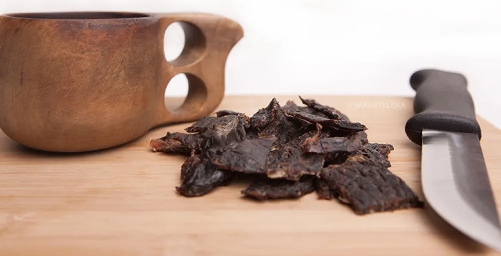 Kuivalihakundi Kuivalihat, Suklaat Ja Naposteltavat ^ Beef Jerky kuivaliha, 150 g