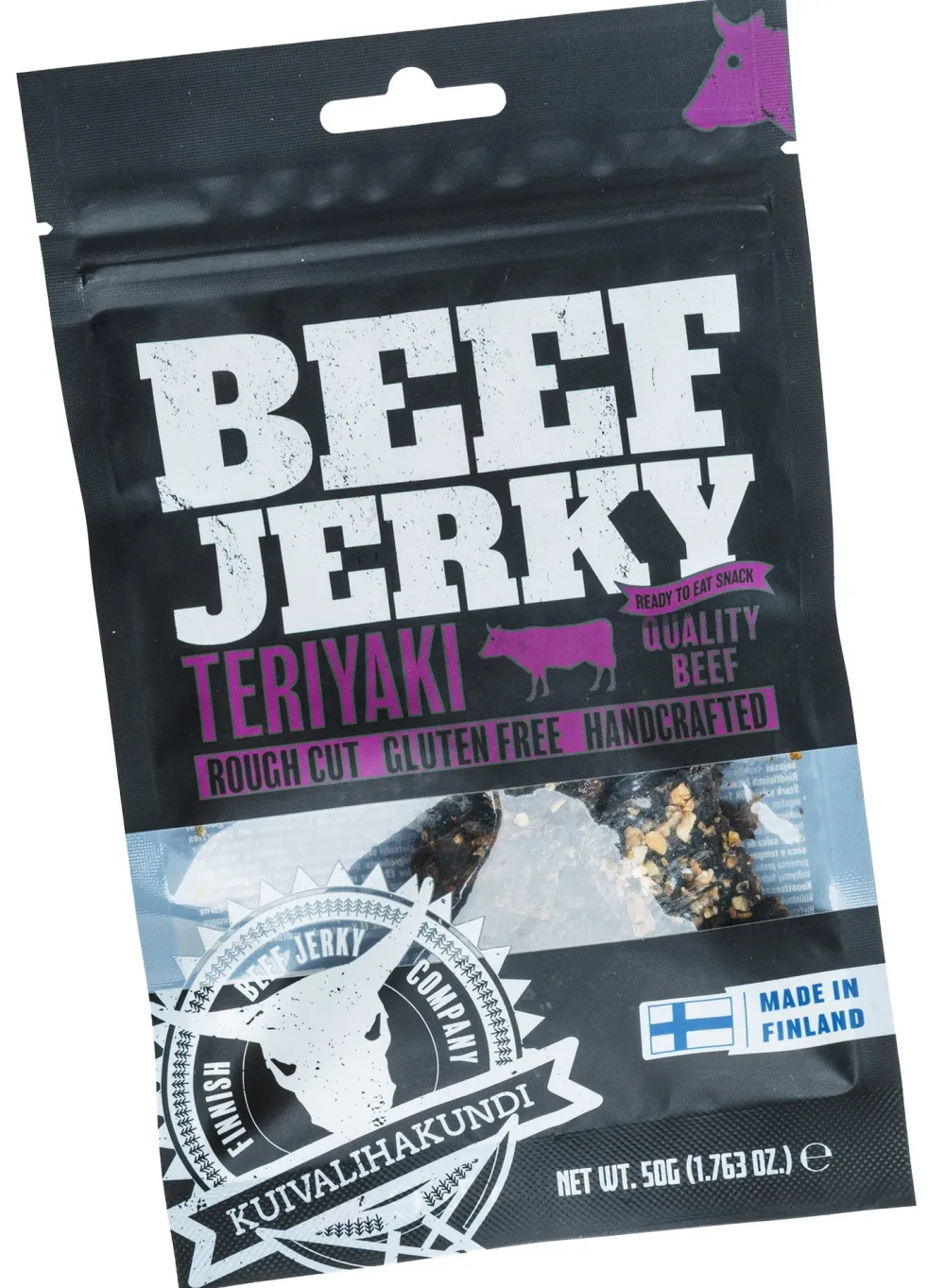 Kuivalihakundi Kuivalihat, Suklaat Ja Naposteltavat ^ Beef Jerky kuivaliha, 50 g