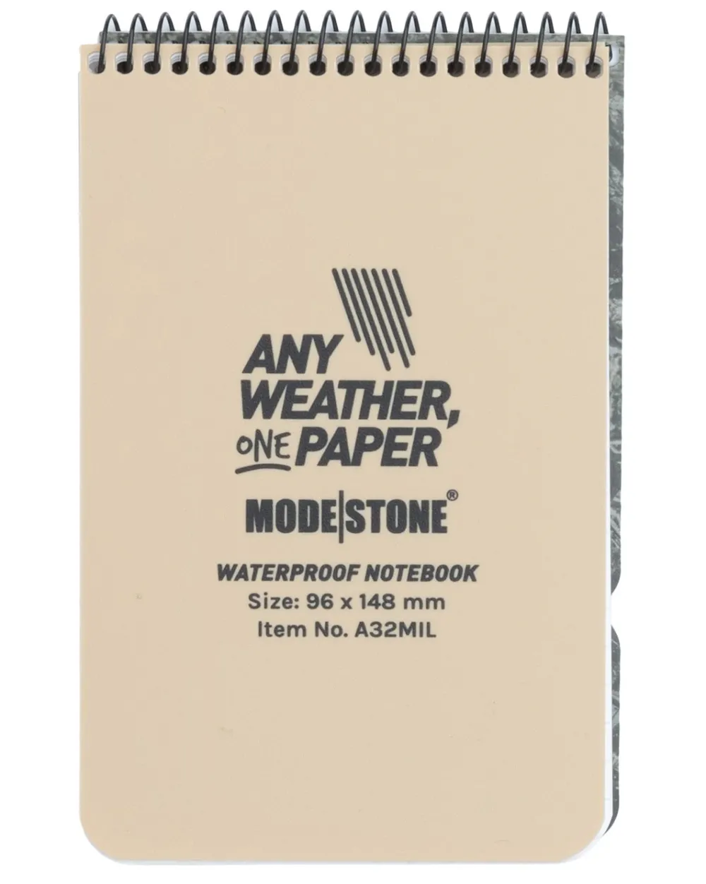 Modestone Muistiinpanovälineet ^ vedenpitävä muistilehtiö, 96 x 148 mm