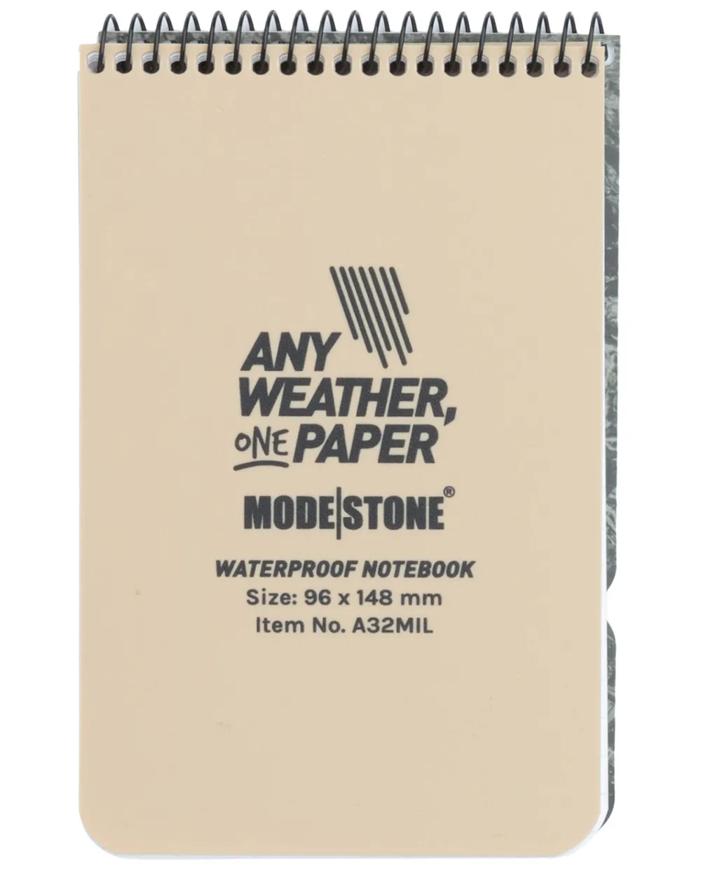 Modestone Muistiinpanovälineet ^ vedenpitävä muistilehtiö, 96 x 148 mm