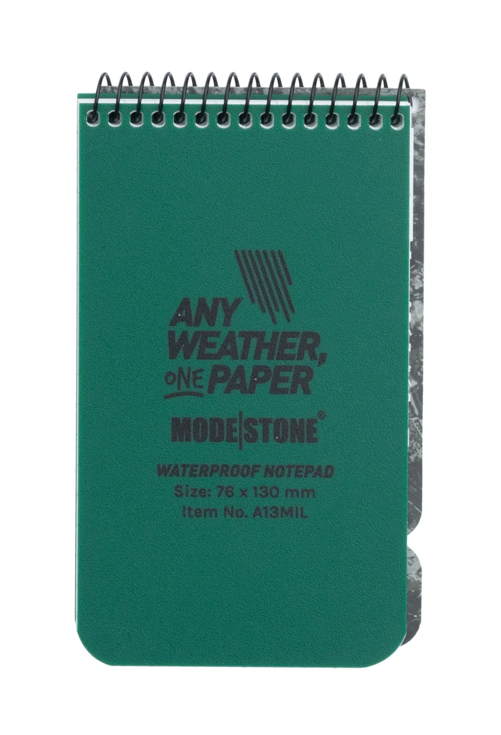 Modestone Muistiinpanovälineet ^ vedenpitävä muistilehtiö, 76 x 130 mm