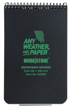 Modestone Muistiinpanovälineet ^ vedenpitävä muistilehtiö, 96 x 148 mm + GlowPad