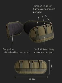 Savotta Taktiset Vyöt ^ Valjas 3-Piece Belt Pad pehmuste