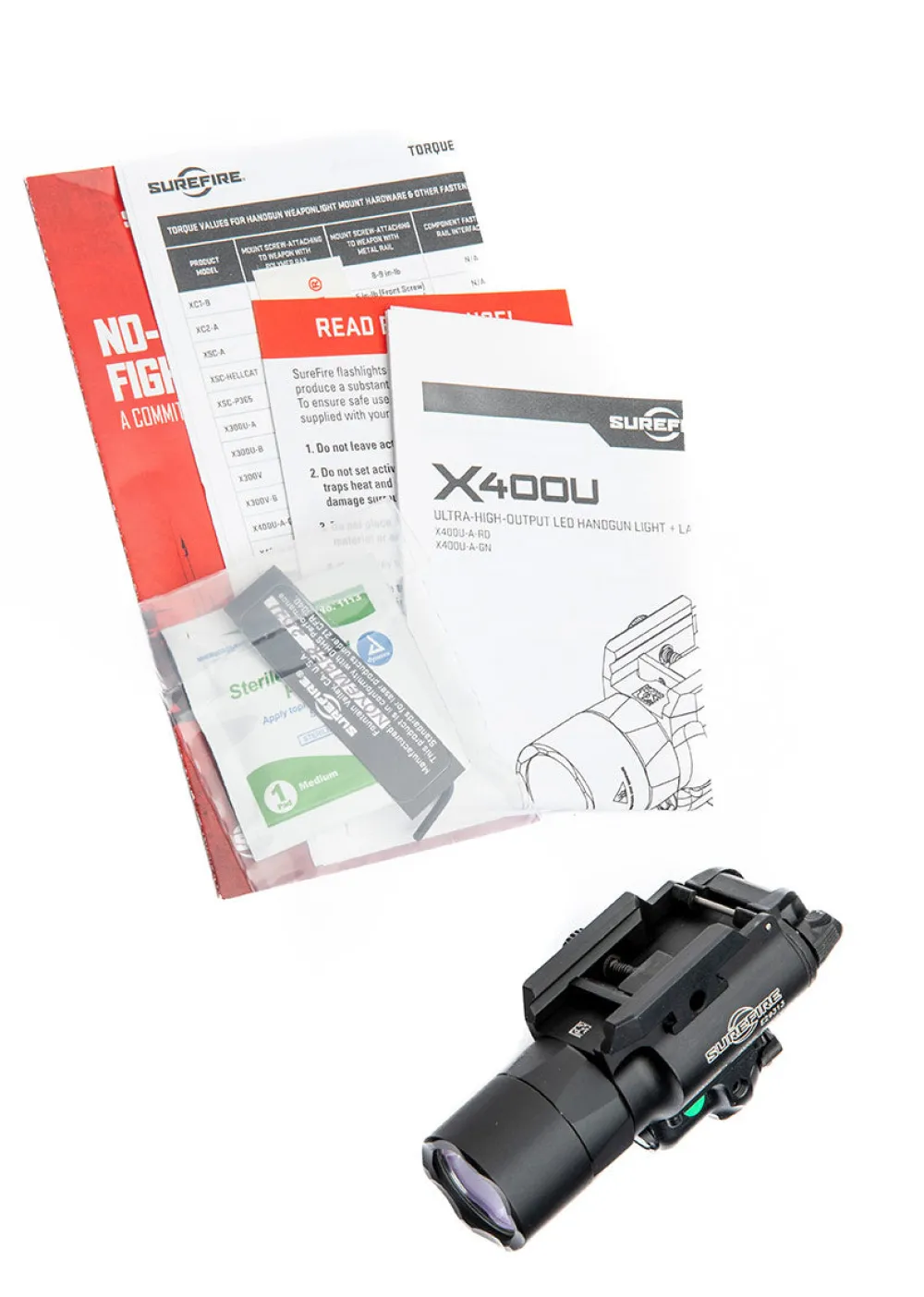 Surefire Asevalot ^ X400U-A-GN asevalo llä laserilla, 1000 lm