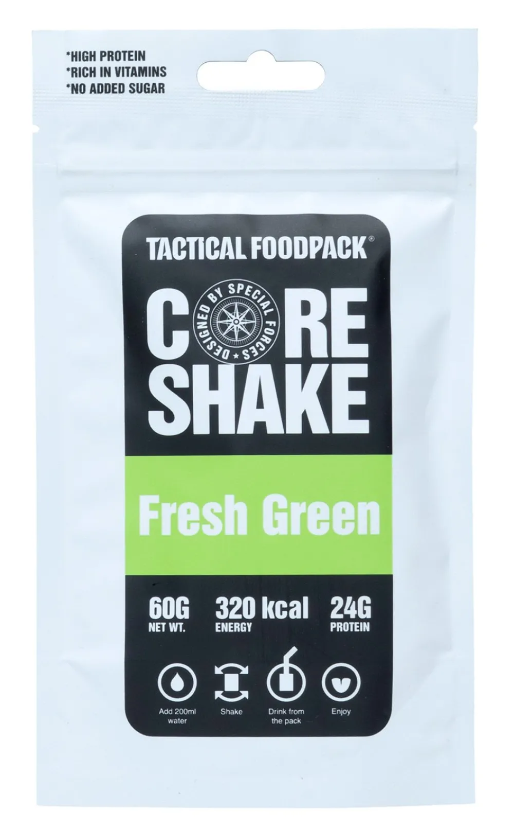 Tactical Foodpack Kuivalihat, Suklaat Ja Naposteltavat ^ Core Shake 60g