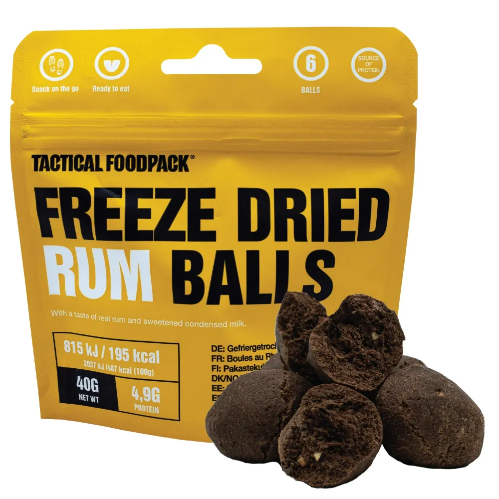 Tactical Foodpack Kuivalihat, Suklaat Ja Naposteltavat ^ kuivatut rommipallot