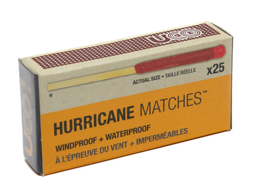 UCO Retkiruokailu Ja Keittimet ^ Hurricane Matches myrskytikut