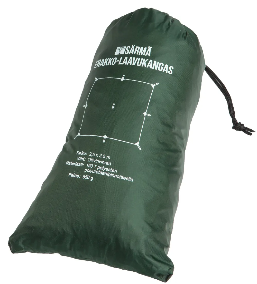 Varusteleka Majoitteet ^ Erakko laavukangas, 2.5 x 2.5 m