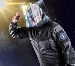 Varusteleka Moraalimerkit Ja Heijastimet ^ Finnish Space Force moraalimerkki, 90 mm