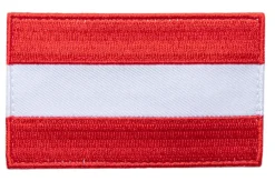 Varusteleka Tunnukset ^ Itävallan hihalippu, 77 x 47 mm