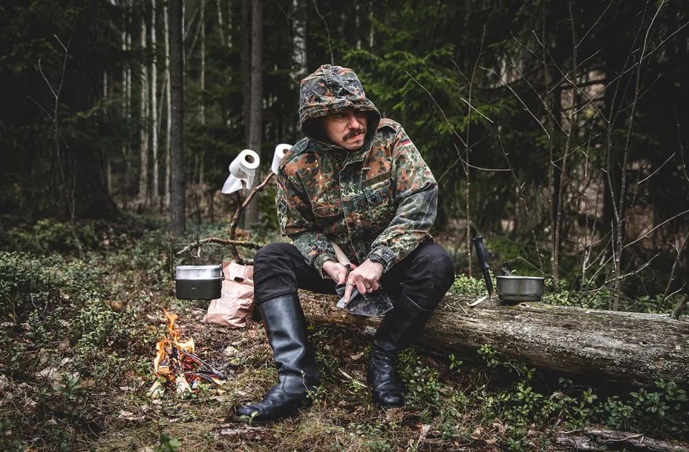 Varusteleka Puukot Ja Veitset ^ Jääkäripuukko 110, hiiliteräs
