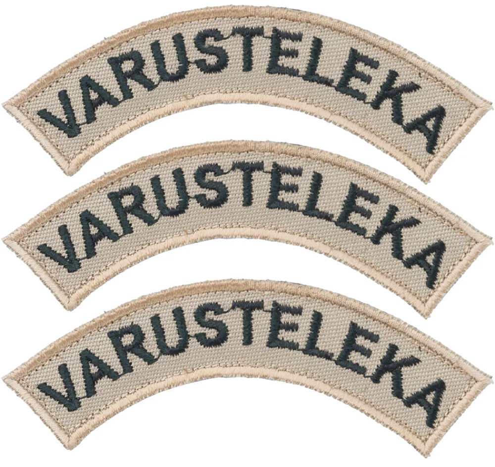 Varusteleka Tunnukset ^ Kaarimerkki omalla tekstillä, 3-Pack