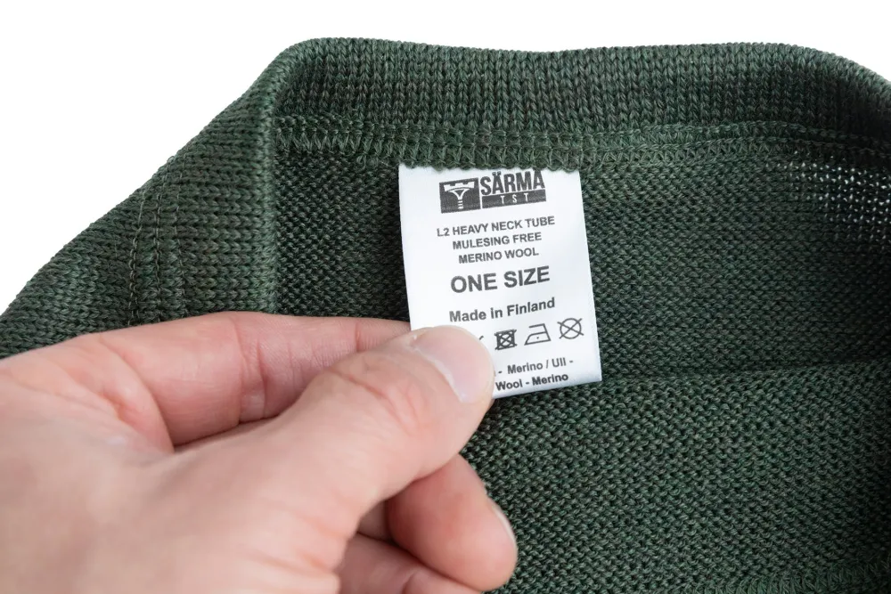 Varusteleka L2 Mid Layer|Päähineet ^ L2 paksu putkikauluri, merinovillaa