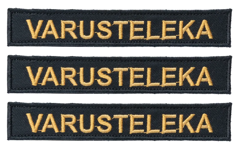 Varusteleka Tunnukset ^ M05 nimilappu omalla tekstillä, 3-Pack