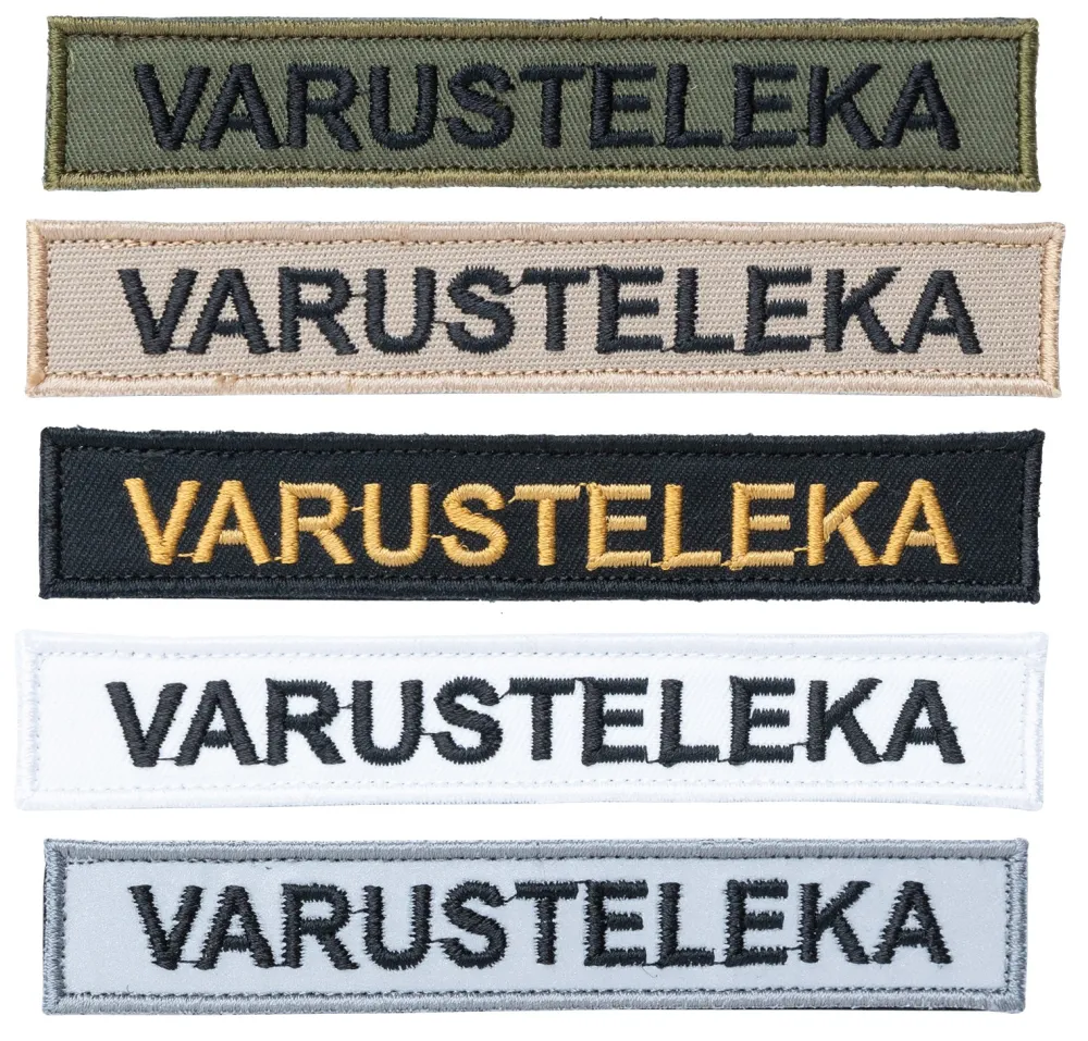Varusteleka Tunnukset ^ M05 nimilappu omalla tekstillä, 3-Pack