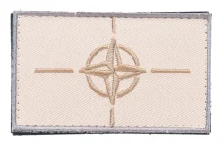 Varusteleka Moraalimerkit Ja Heijastimet ^ NATO hihalippu, 77 x 47 mm