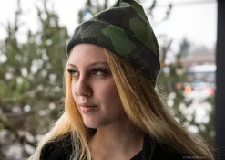 Varusteleka Päähineet ^ Sissipipo, merinovillaa, maastokuvioitu