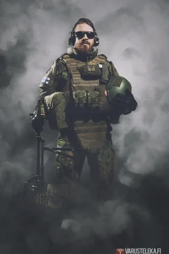 Varusteleka Tunnukset ^ Suomen hihalippu, 77 x 47 mm