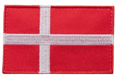 Varusteleka Tunnukset ^ Tanskan hihalippu, 77 x 47 mm