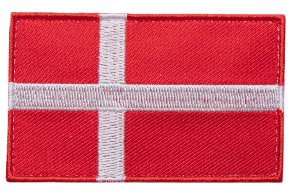 Varusteleka Tunnukset ^ Tanskan hihalippu, 77 x 47 mm