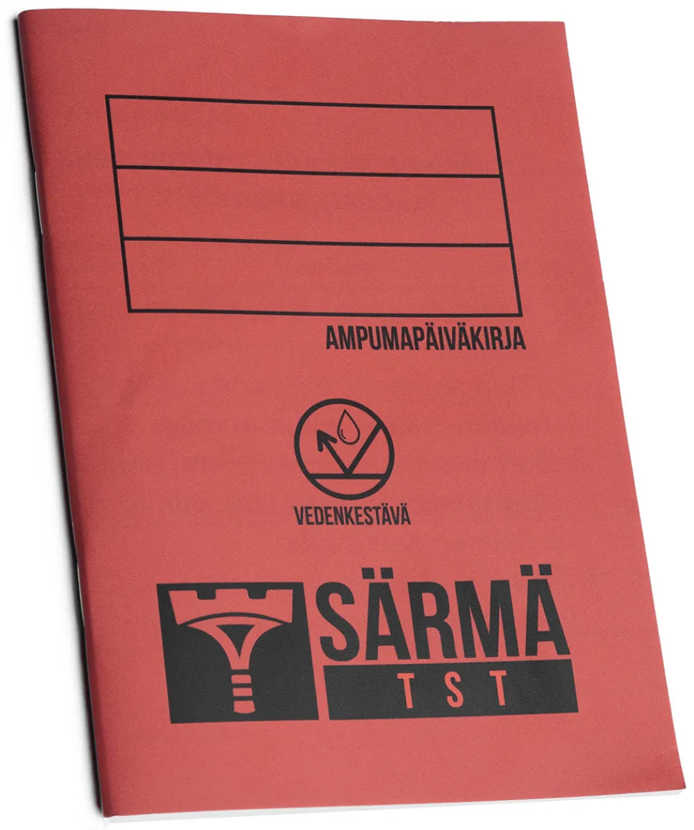 Varusteleka Muistiinpanovälineet ^ vedenpitävä ampumapäiväkirja